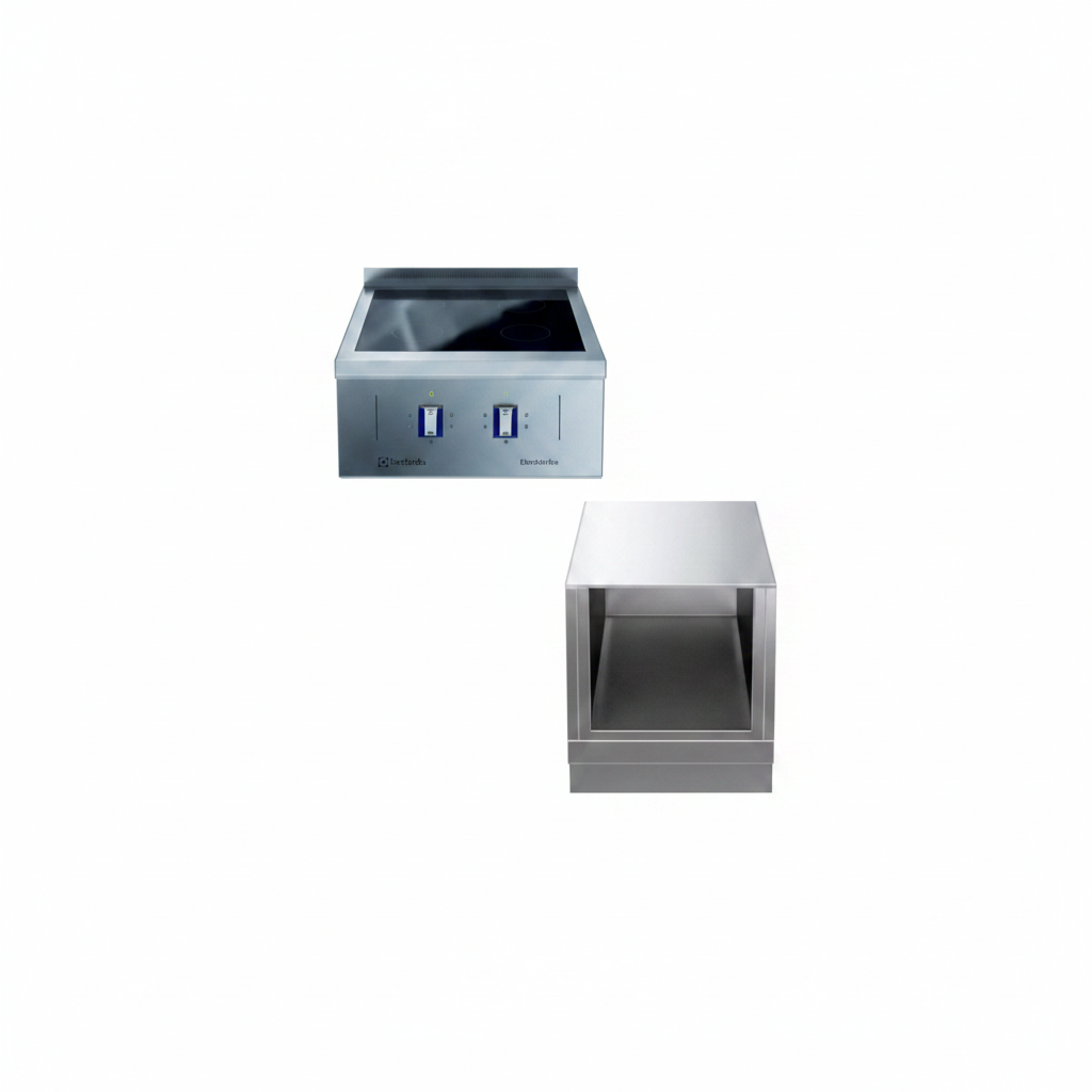 Sonderposten INFRAROTHERD,2 ZO,1S,AFK,400X850X250 inkl. UNTERB.OFFEN,H2,GN,1S,400X850X450 | PNC SZ9BMB (S/588505), 588572, inkl. Rückwand, Schienen, Seitenblenden